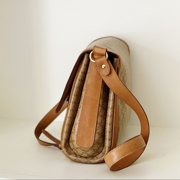 Céline Macadam Leather and Canvas Crossbody Bag - Picture 3 of 16